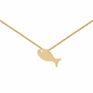 Maritime Halskette Gold 333 Fisch aus der Kollektion Insel Gefühle von Usedom Schmuck.