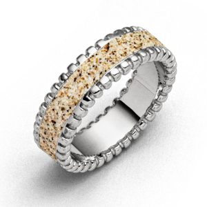 Ring Silber 925 „Strandzauber“ mit Strandsand