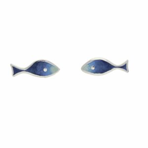 Usedom Schmuck Damen Ohrstecker Fisch Silber 925