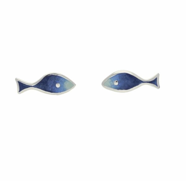 Usedom Schmuck Damen Ohrstecker Fisch Silber 925