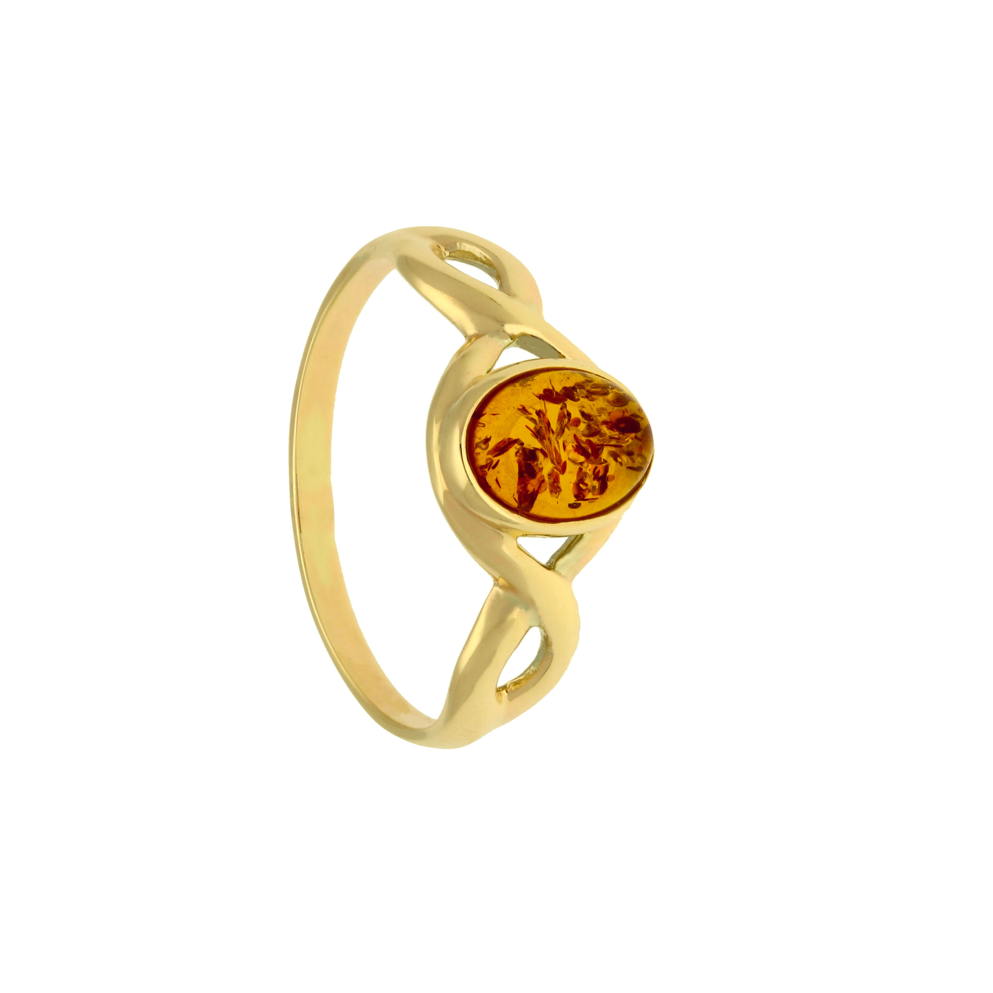 JOBO Goldring »Bernstein-Ring«, 375 Gold online kaufen