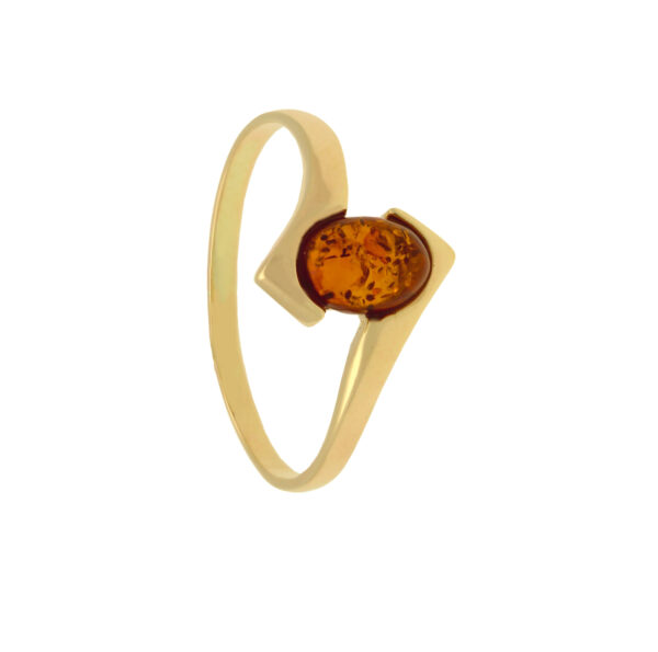 Usedom Ring aus Gold 375er mit Bernstein Art. Nr.: GR250