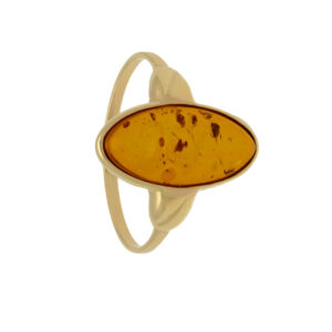 Usedom Ring aus Gold 375er mit Bernstein Art. Nr.: GR253