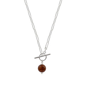 Usedom Schmuck Damen Kette Silber 925 Bernstein