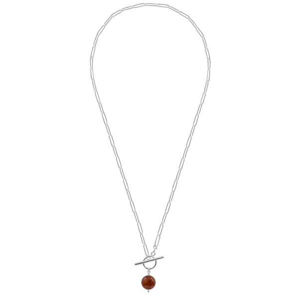 Usedom Schmuck Damen Kette Silber 925 Bernstein