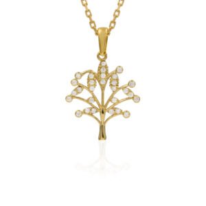 Usedom Schmuck Damen Anhänger Baum Gold 333 E-M-T23-P-884-CZ