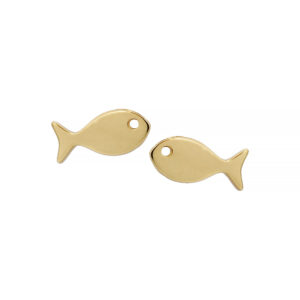 Insel Gefühle Damen Gold 333 Fischform-Ohrringe