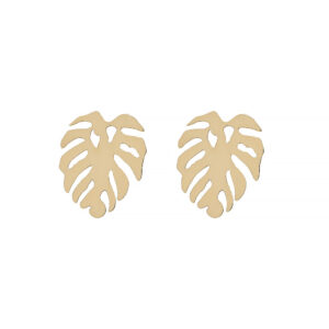 Monstera-Ohrringe Gold 333