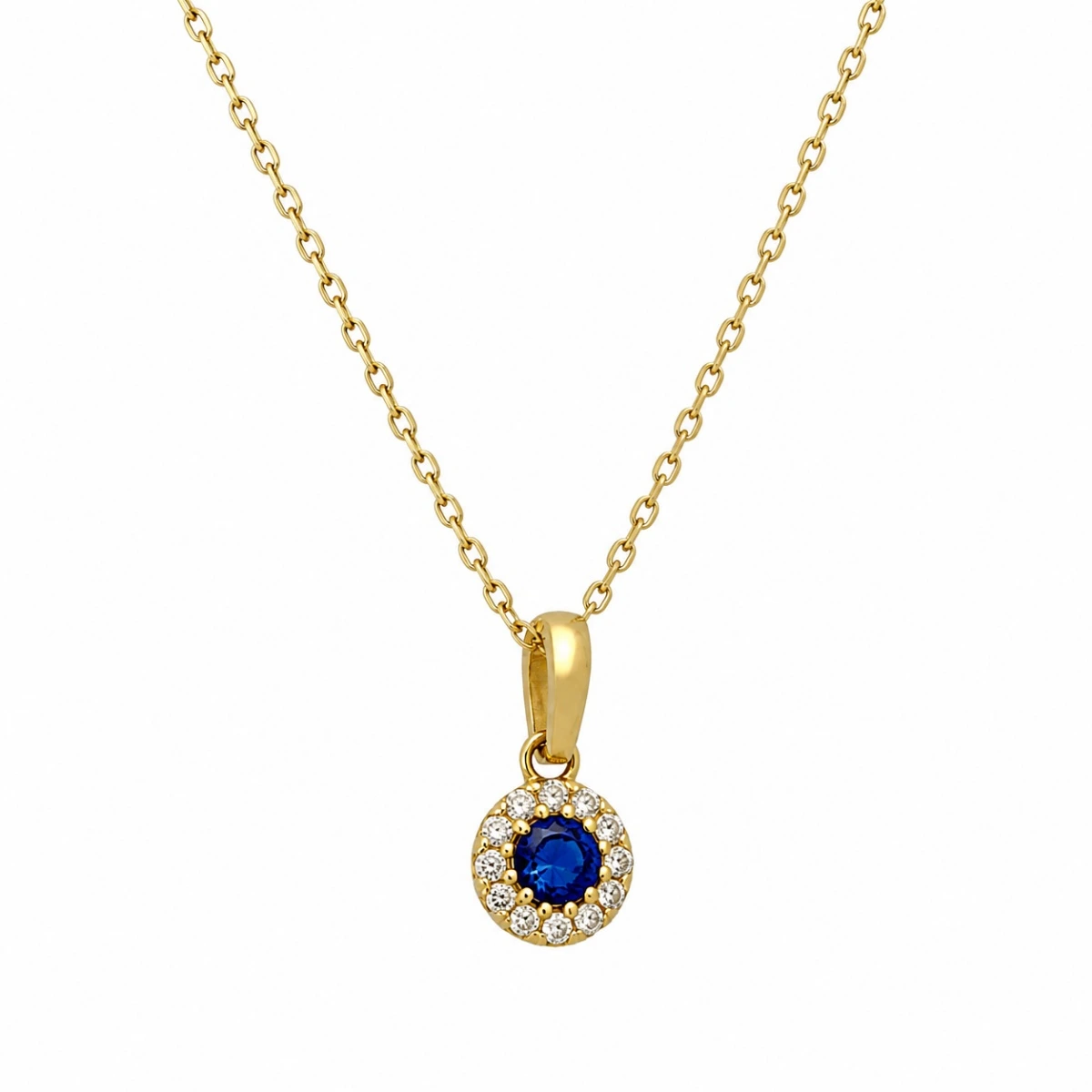 anhaenger-gold-585-meeresleuchten-mit-zirkonia-2 Anhänger Gold 585 „Meeresleuchten“ mit Zirkonia; Goldanhänger mit blauem und weißem Zirkonia