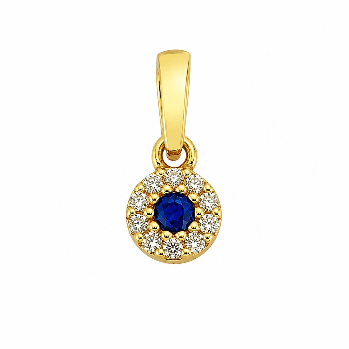 anhaenger-gold-585-meeresleuchten-mit-zirkonia Anhänger Gold 585 „Meeresleuchten“ mit Zirkonia; Goldanhänger mit blauem und weißem Zirkonia
