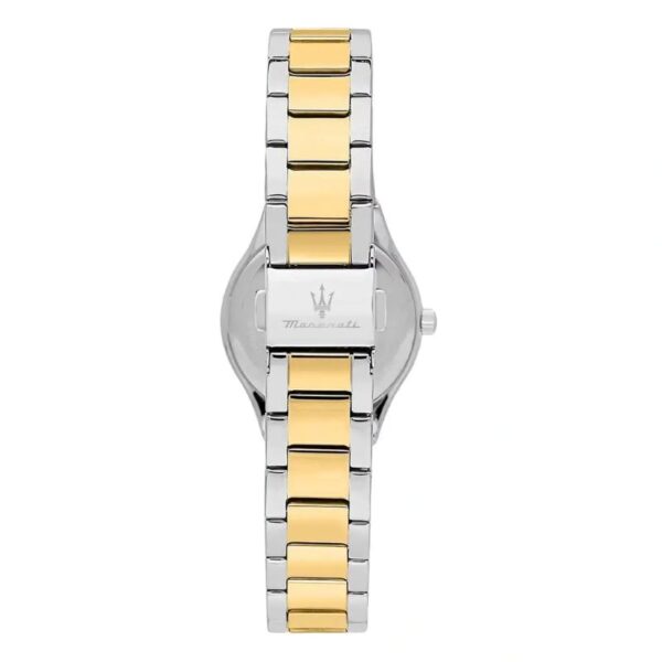 Maserati ATTREZIONE Damenuhr 30mm – elegante Damenarmbanduhr in Silber mit Maserati-Logo