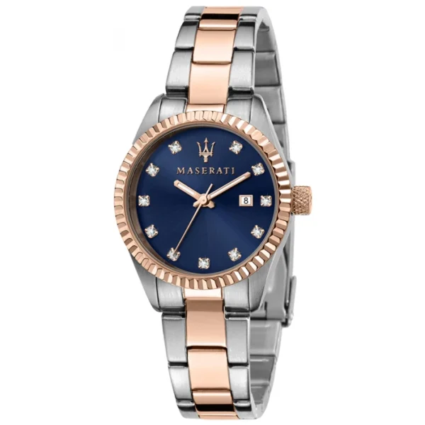 Maserati COMPETIZIONE R8853100507 Damenuhr 31mm Silber Rose – elegante Damenarmbanduhr mit Kristallen