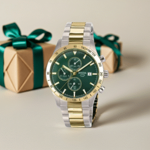 BOCCIA Titanium Herrenuhr 3739-05 Chronograph Bicolor