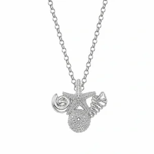 Halskette Silber 925 Meeresleben, maritimer Anhänger mit detailliertem Seestern, kleiner Muschel und Koralle an einer feinen silbernen Rolo-Kette; Silberkette mit maritimem Anhänger; Schmuck mit Ostsee Motiven