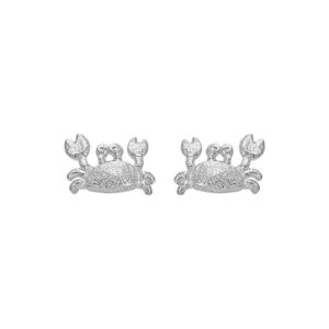 Ohrstecker Silber in Krabbenform – maritimer Schmuck für Damen