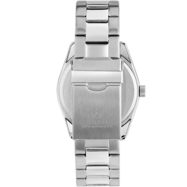 Maserati ATTRAZIONE R8853151013 Herrenuhr 43mm Silver Blue mit Edelstahlarmband und Datumsanzeige