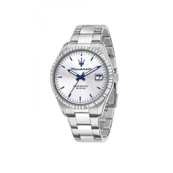 Maserati COMPETIZIONE R8853100045 Herrenuhr 43mm Silber – elegante Uhr für Herren mit Edelstahlarmband