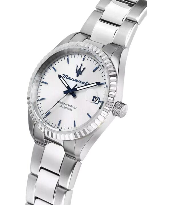 Maserati COMPETIZIONE R8853100045 Herrenuhr 43mm Silber – elegante Uhr für Herren mit Edelstahlarmband