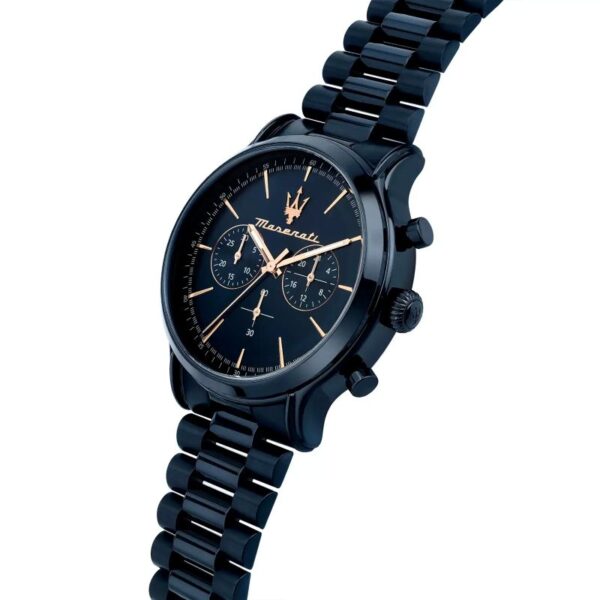 Maserati EPOCA R8873618032 Herrenuhr 42mm Blue Edition mit Chronograph