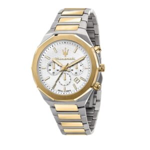 Maserati STILE R8873642009 Herrenuhr 45mm bicolor mit Chronograph