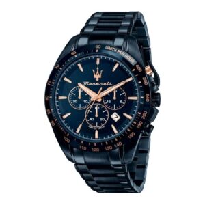 Maserati TRAGUARDO R8873612054 Herrenuhr 45mm blau mit Chronograph