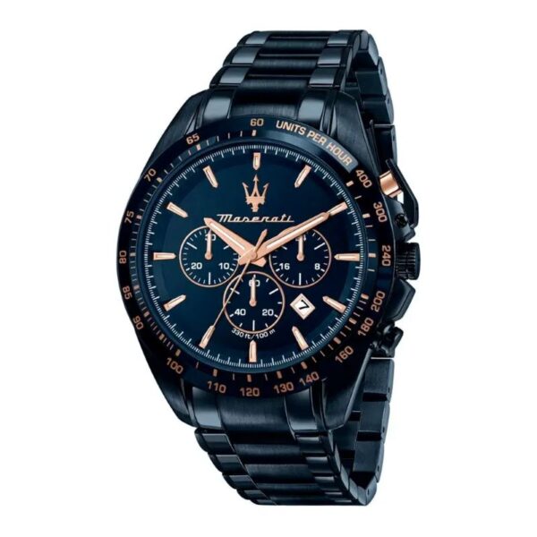 Maserati TRAGUARDO R8873612054 Herrenuhr 45mm blau mit Chronograph