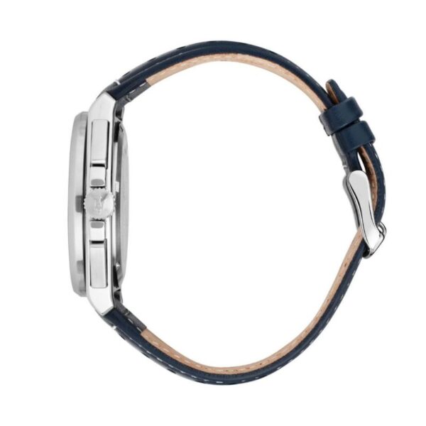 Maserati VELOCITÀ R8871652001 Herrenuhr 43mm blau mit Lederarmband und Chronograph