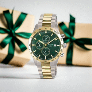 BOCCIA Titanium Herrenuhr 3739-05 Chronograph Bicolor