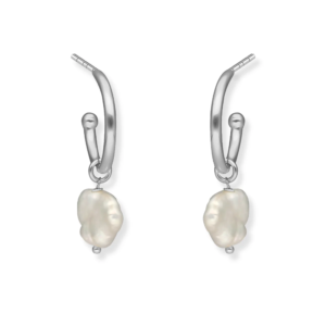 Perlenohrringe Silber „Nordlicht“ mit Barockperlen