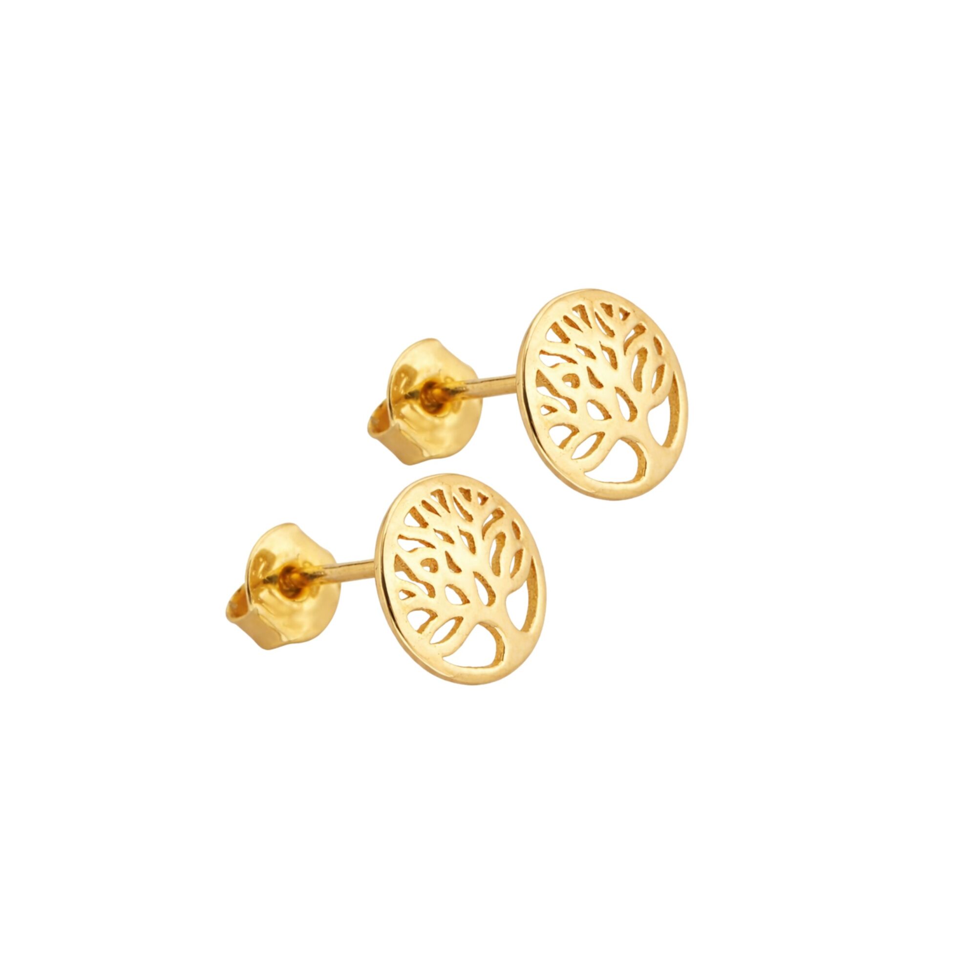 Ohrstecker Gold 333 „Lebensbaum” Runde Ohrstecker Gold 333 „Lebensbaum”mit offen gearbeitetem Lebensbaum-Motiv