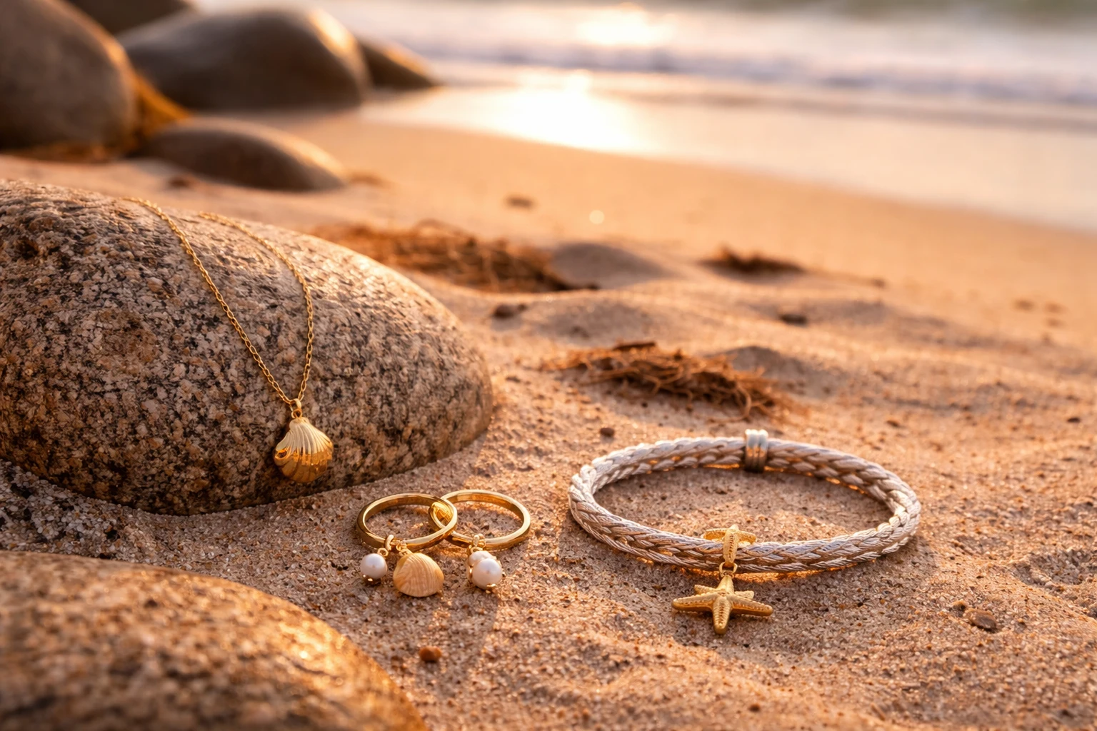 Maritimer Schmuck - Schmuck mit Meeresmotiven für jeden Anlass, Strand, Sommer, für Damen und Herren; Usedom Souvenir und Geschenk