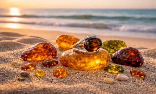 Bernsteinfarben: Milchweiß, Kirschrot, Gelb, Gold, Cognac, Honig, Grün, Bernstein, Bedeutung, Wert, Seltenheit; Ostsee Schmuck, Bernsteinschmuck