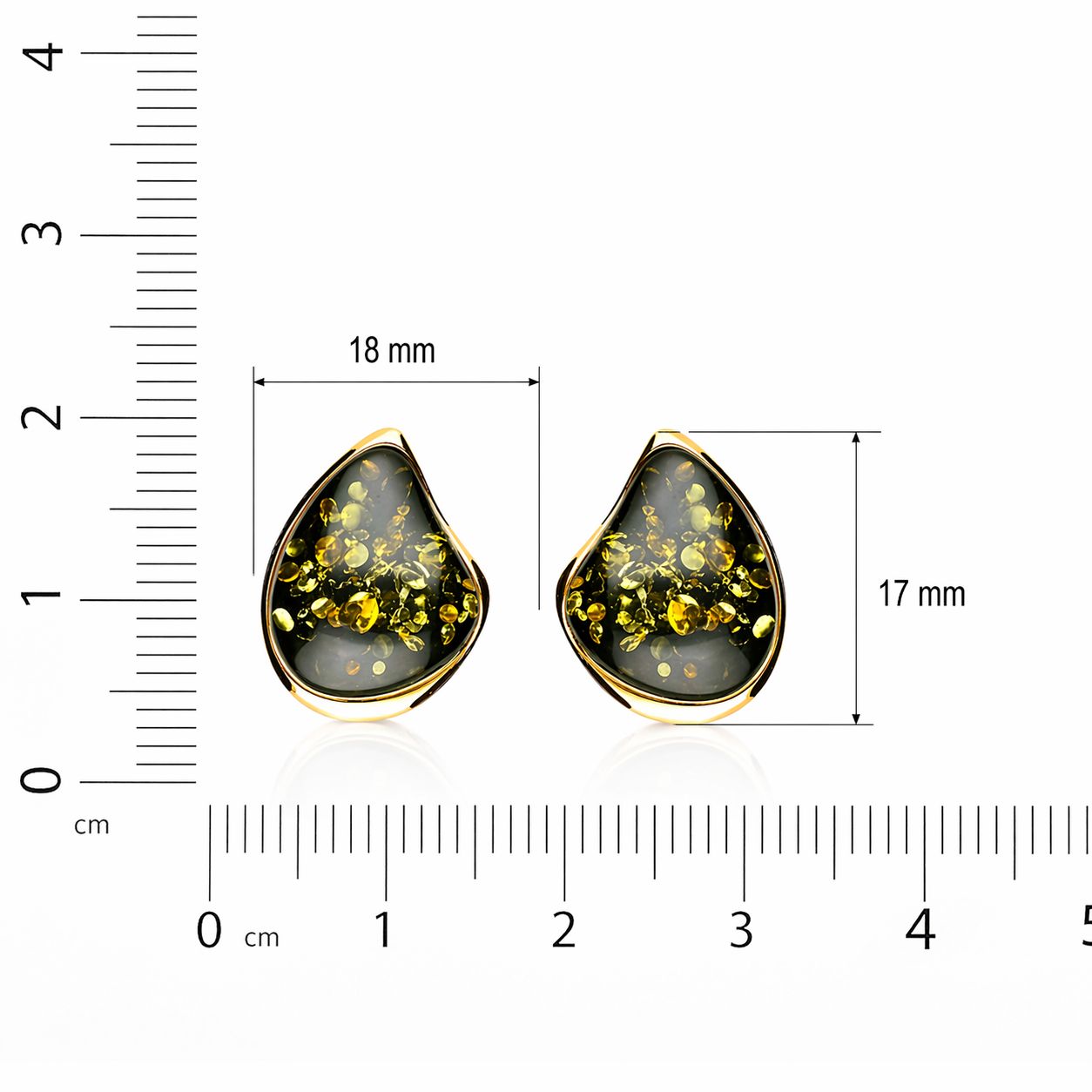 Elegante vergoldete Bernstein Ohrstecker in moderner Tropfenform mit grünem Ostseebernstein Bernstein Ohrstecker Silber 925 vergoldet „Goldtau“ Grün, kleine vergoldete Ohrringe mit grünem Bernstein.