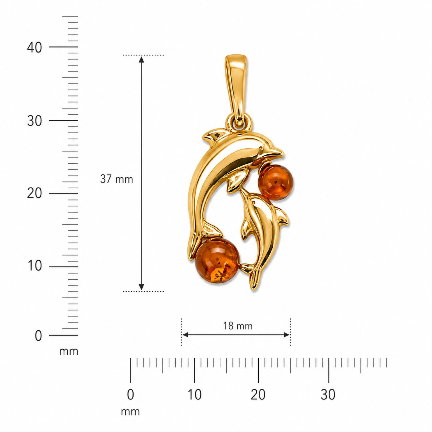 delfinpaar-anhaenger-silber-vergoldet-bernstein-cognac-P658CZ-linial Eleganter Bernstein Anhänger Silber 925 vergoldet Delfinpaar Cognac mit echtem Ostsee-Bernstein aus der Kollektion Meeresleben; maritimer Anhänger mit Delfinen; schöner Schmuck mit Delfin Motiv