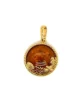 Maritimer Bernstein Anhänger Silber 925 vergoldet Meeresgold Cognac mit Seestern, Muschel und Koralle; Eleganter Kettenanhänger Meeresleben mit Bernstein; Ostsee Schmuck für Damen