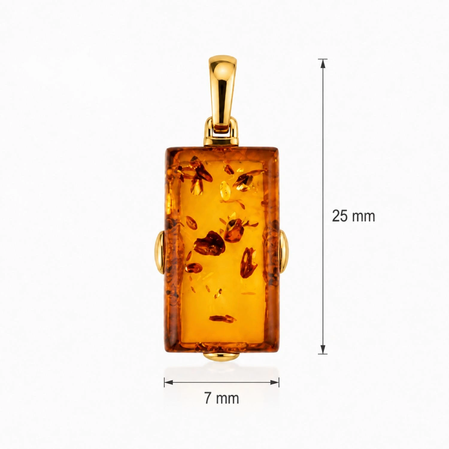 bernstein-anhaenger-gold-375-lichtblick-cognac-lineal Bernstein Anhänger Gold 375 „Lichtblick“ Cognac mit rechteckigem Naturbernstein; Vollbernstein Anhänger Rechteckig; Eleganter Schmuck mit echtem Ostseebernstein