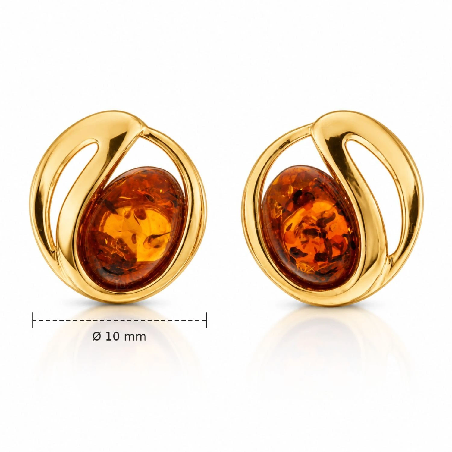 bernstein-ohrstecker-gold-375-wellenwaerme-cognac-lineal Bernstein Ohrstecker Gold 375 „Wellenwärme“ Cognac; Gold Ohrringe mit Wellenmotiv für jeden Anlass; eleganter Schmuck mit natürlichem Ostseebernstein